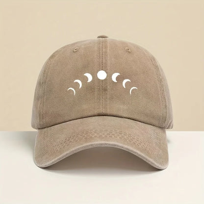 Moon Phase Design Classic Retro Trucker Hats Unisex Adjustable Baseball Cap