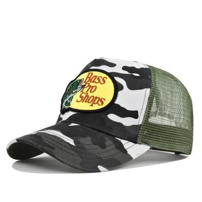 Bass Football Baseball Caps