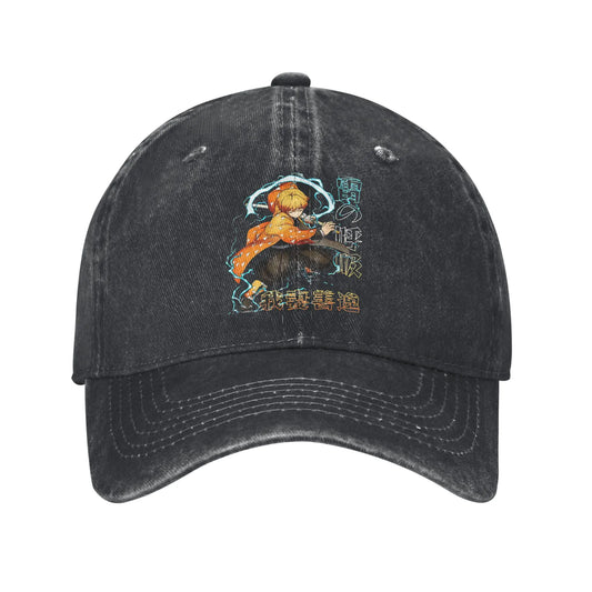 zenitsu Baseball Caps Peaked Cap Demon Slayer