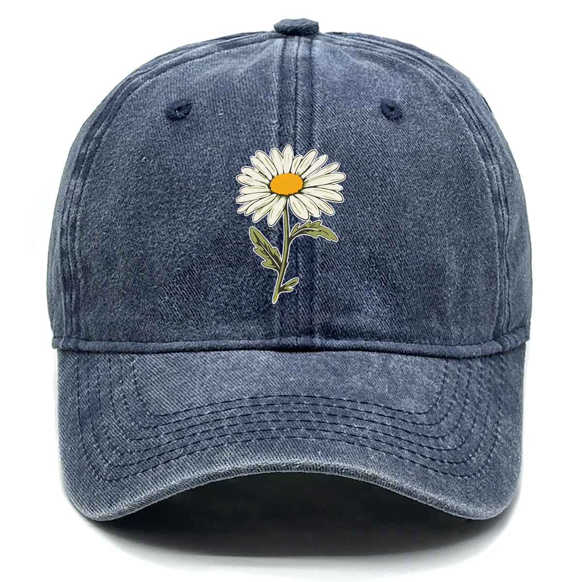 Flower Print Snapback Baseball Cap Flower Hat