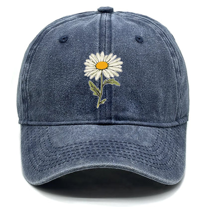 Flower Print Snapback Baseball Cap Flower Hat