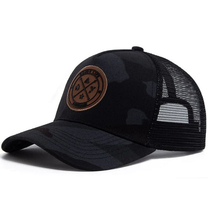 Summer Mesh Baseball Cap Women Men ENJOY LIFE Letter Patch