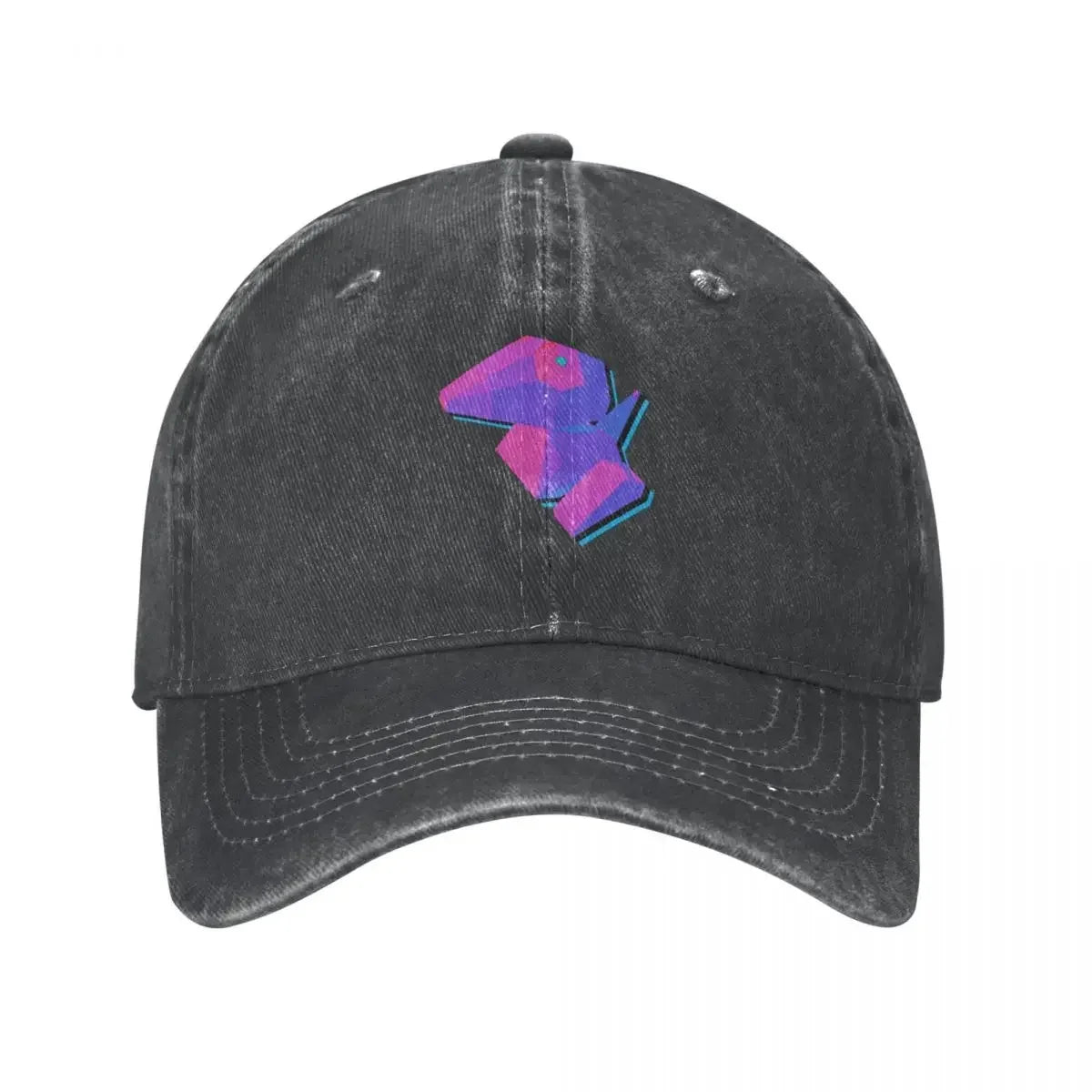 Porygon - Vaporwave - Dark Gray Cowboy Hat Baseball Hat
