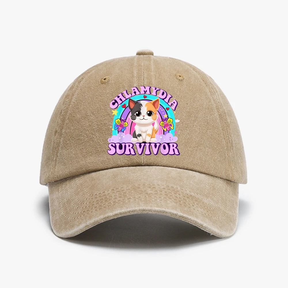 Chlamydia Survivor Cat Baseball Cap