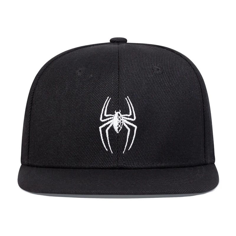 Children Spider Embroidery Hip-hop Hats