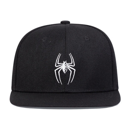 Children Spider Embroidery Hip-hop Hats
