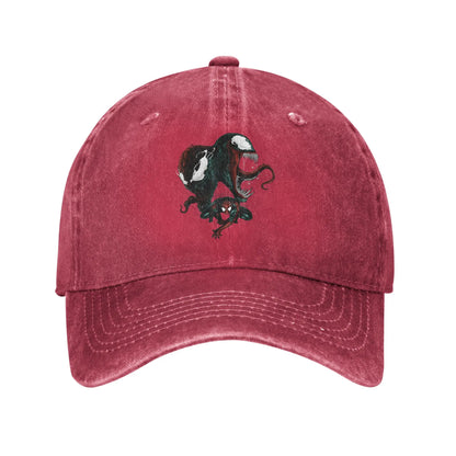 Spider Man Venom Leaping Forward Spiderman Men Women Baseball Cap