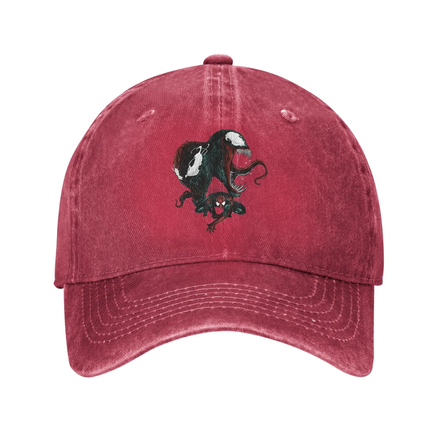 Spider-Man Venom And Carnage Split Portrait Baseball Cap