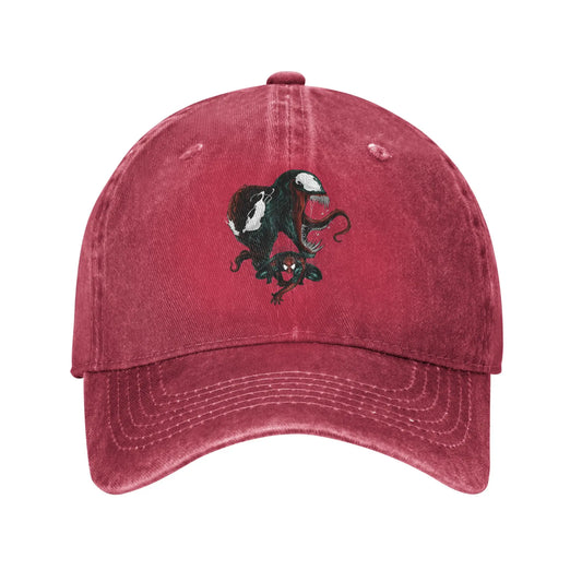 Spider-Man Venom And Carnage Split Portrait Baseball Cap