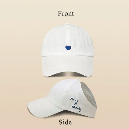 Children Sun Hat Girls Ponytail Duckbill Hats Kids Empty Top Baseball Cap
