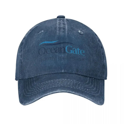 Vintage OceanGate Safety Technician Baseball Cap Unisex Style Distressed Washed Headwear