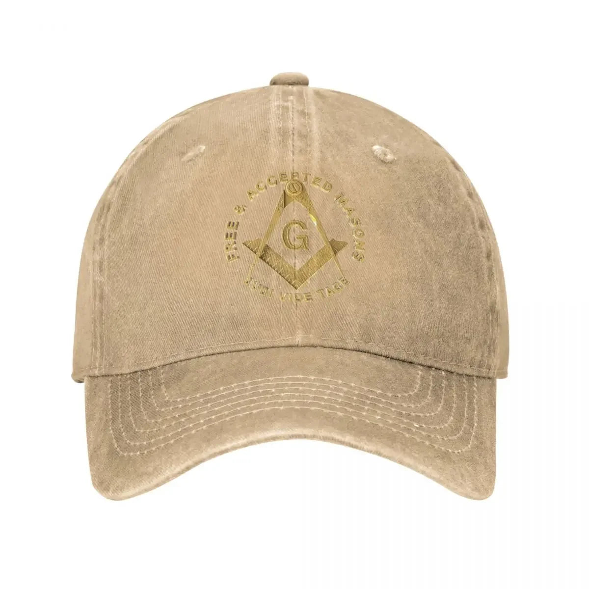 Washed Cotton Masons Masonic Freemason Baseball Caps Homme