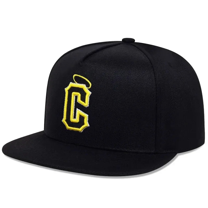 Unisex Angel Halo Embroidery Letter C Hip-hop Hats Snapback Caps