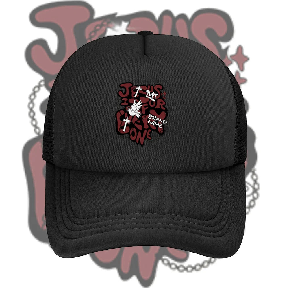 Jesus For Everyone Brand Name Crown Cross Dove Baseball Cap