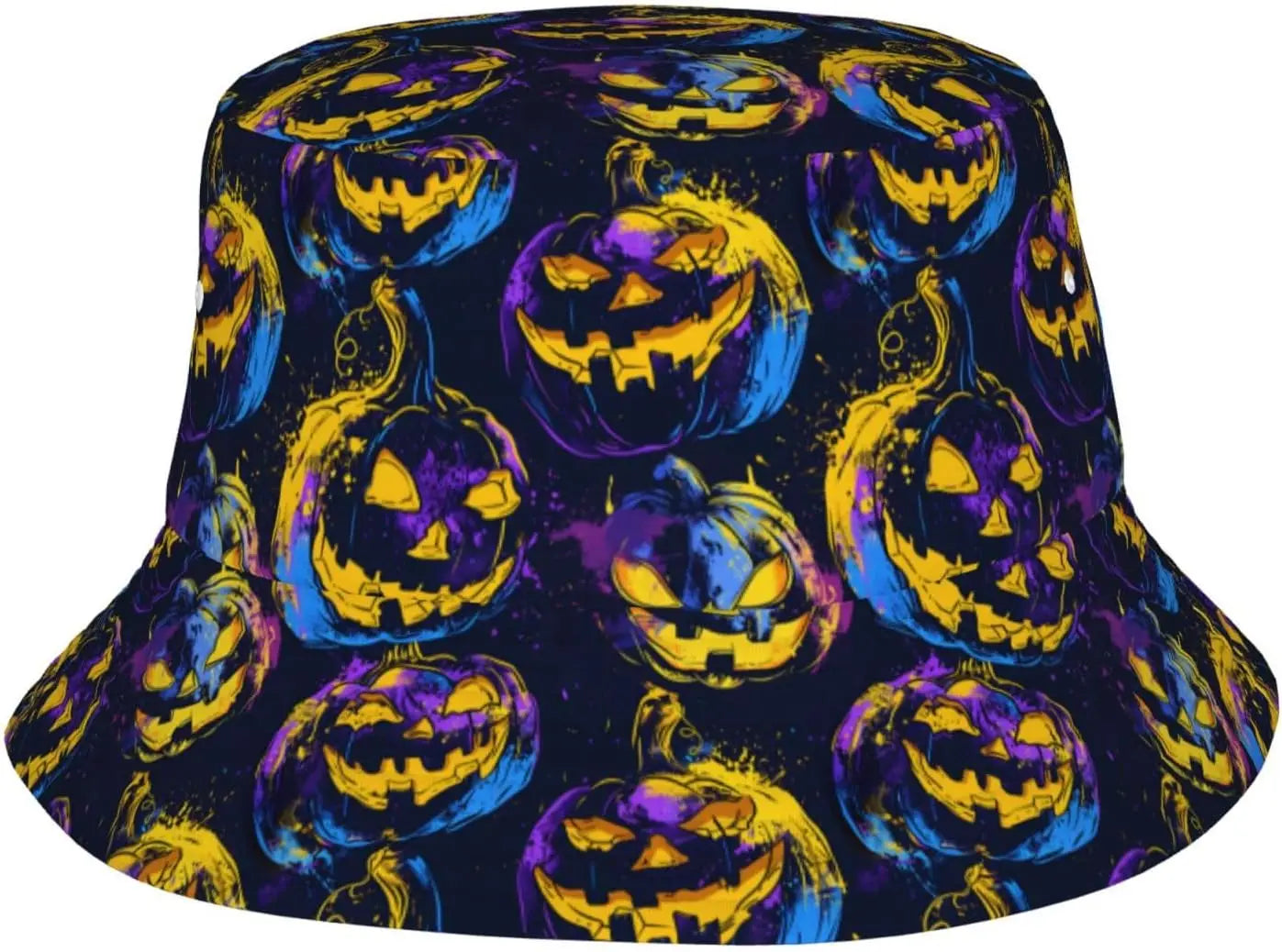 Pumpkin Hat Skull Bucket Hat