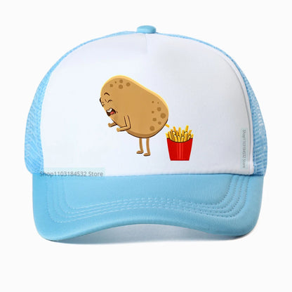 Funny French Fries Design Potato Lovers Baseball Cap