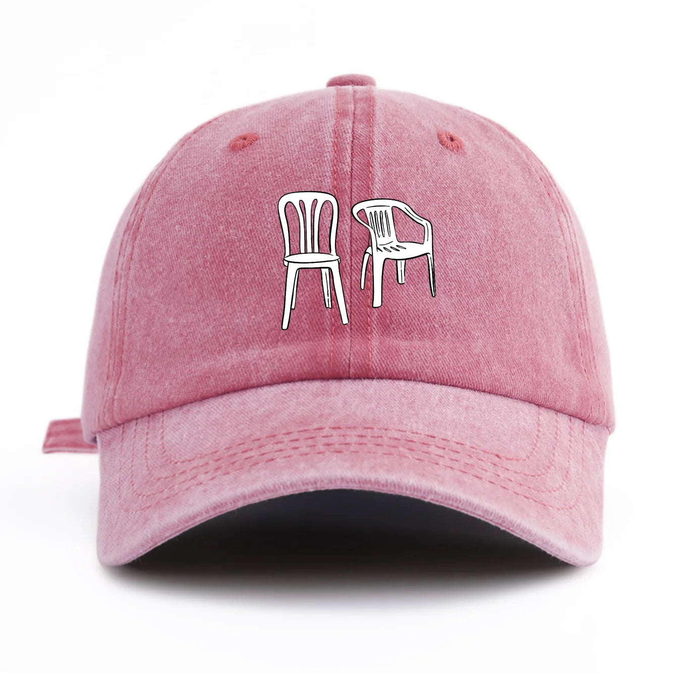 Chair Print Washed Baseball Cap