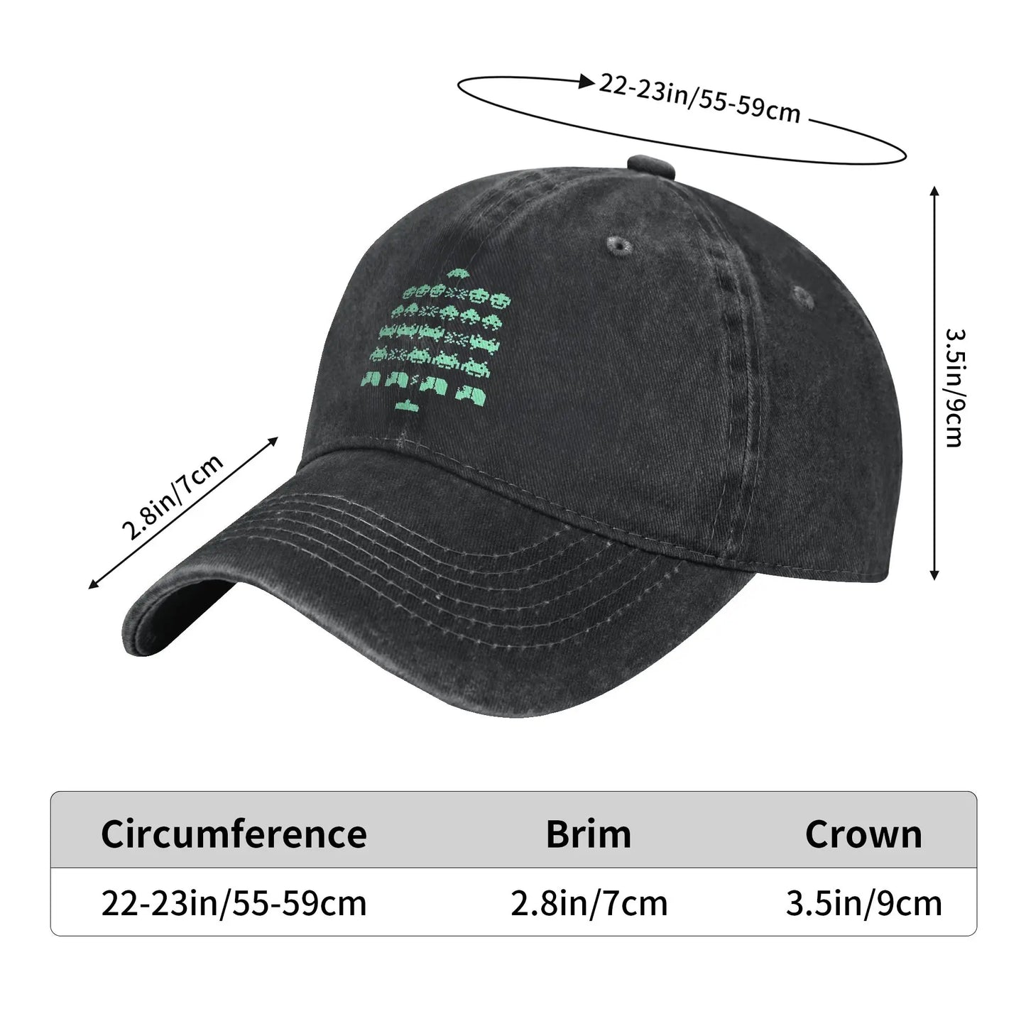 Fashion Space Invaders Baseball Caps