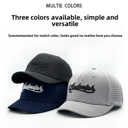 Short Brim Baseball Cap For Men Mesh Fitted Caps