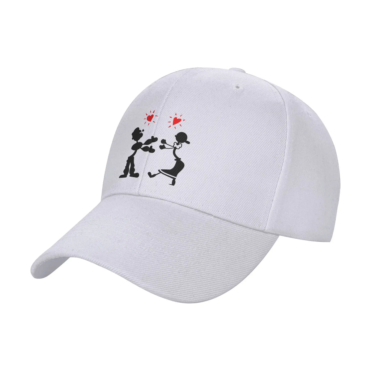 Fashion Popeyes And Olive Oyl Curved Brim Baseball Cap