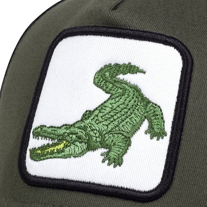 Unisex Crocodile Embroidery Baseball Net Caps