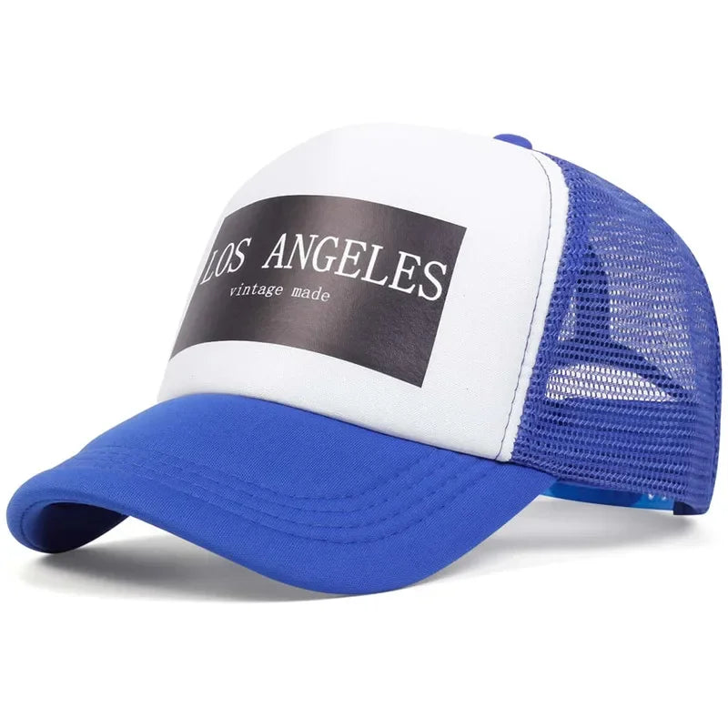 Unisex Los Angeles Print Baseball Net Caps