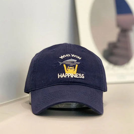 Baseball Cap Women Men Cat Fish Embroidery Snapback Hats For Women
