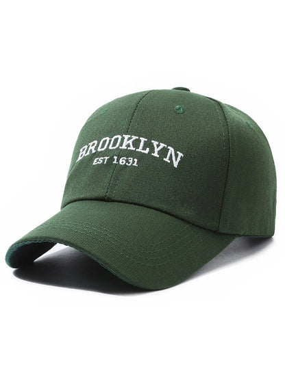 Letter Embroidered Baseball Cap Unisex Couple Baseball Cap