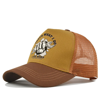 New Fashion Spring Summer Printed Mesh Breathable Baseball Cap