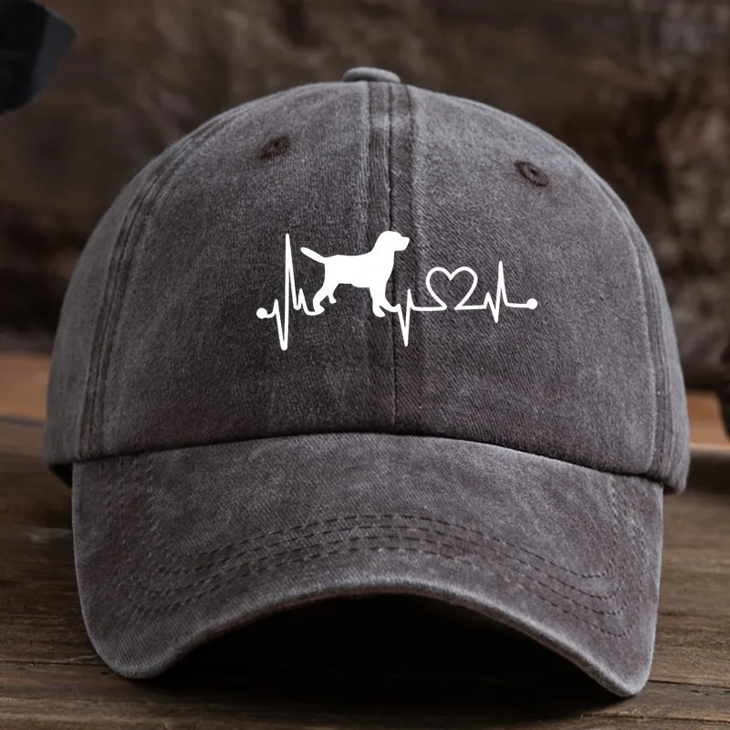 Dog Love Printed Baseball Cap