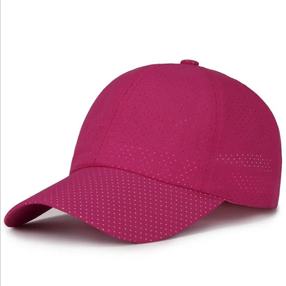 New Summer Men Women Snapback Quick Dry Mesh Baseball Cap Sun