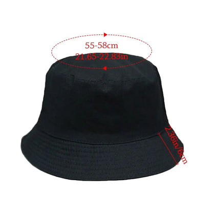 Double-sided Foldable Bucket Hat Fisherman Cap Sun Caps For Men Women