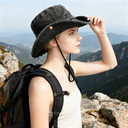 1pc Unisex Solid Color Bucket Hat