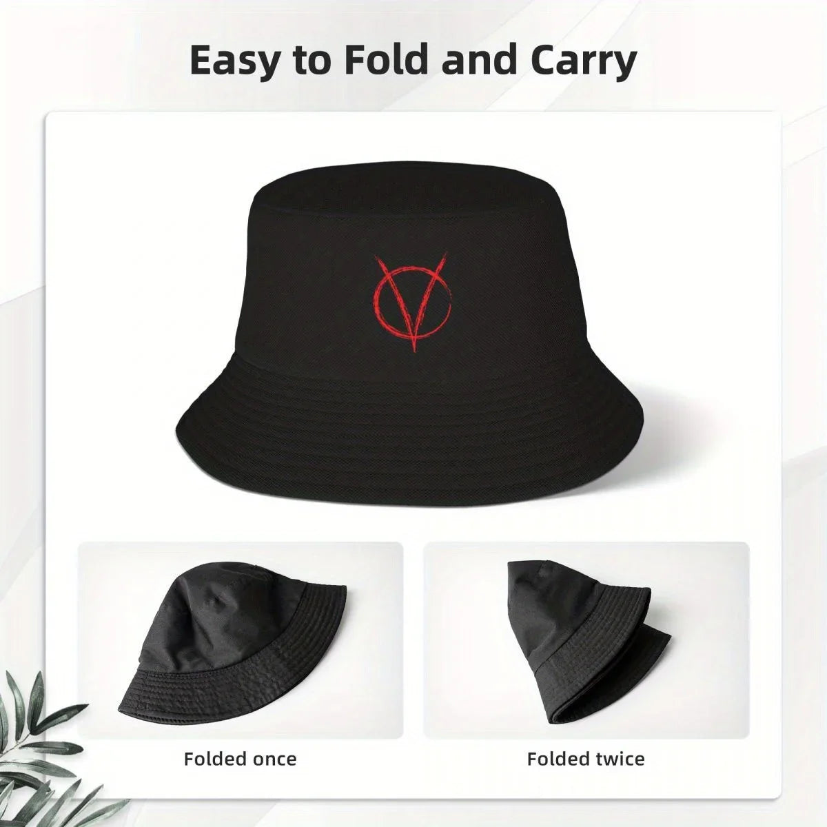 V Is For Vendetta W Was For War Bucket Hat