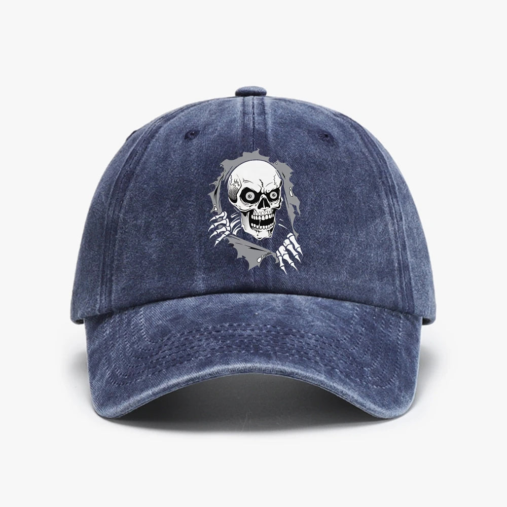 Comic Skull Animation Casual Baseball Cap