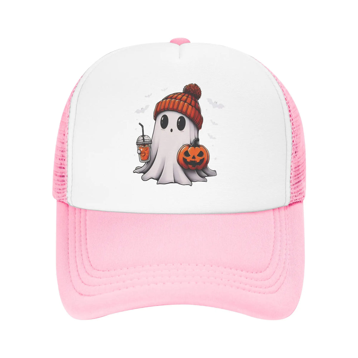 Halloween Cute Ghost Pumpkin Baseball Cap