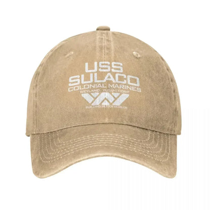 Vintage Jeans USCSS Nostromo Alien Sulaco Colonial Marines Aliens Baseball Cap For Men Women