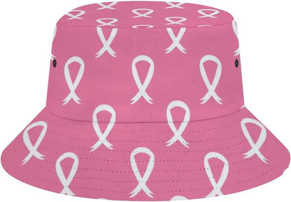 Breast Cancer Awareness Bucket Hat for Women Fashion