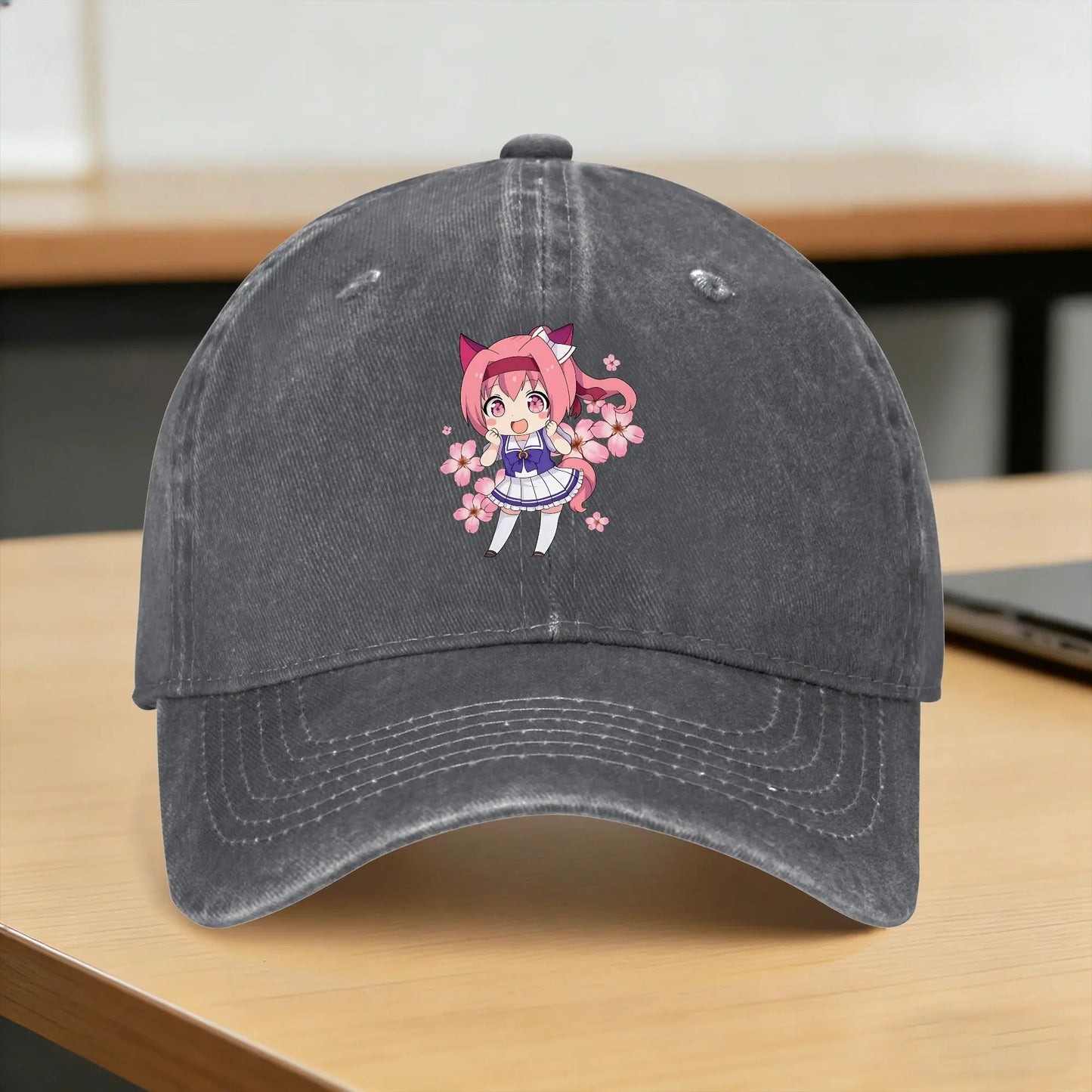 Haru Urara Chibi Anime Casual Baseball Cap