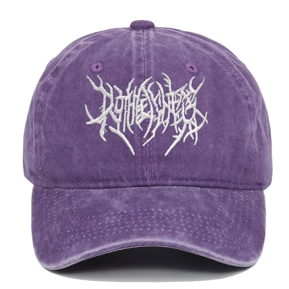 Visors Embroidery Baseball Caps Adjustable Gothic Faded Cap Hip-hop Sunscreen Hats