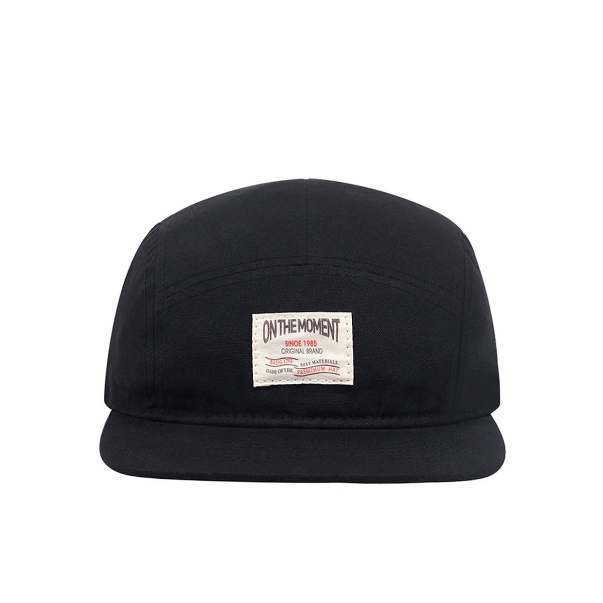 New ON THE MOMENT Cotton 5 Panel Baseball Cap Snapback Caps