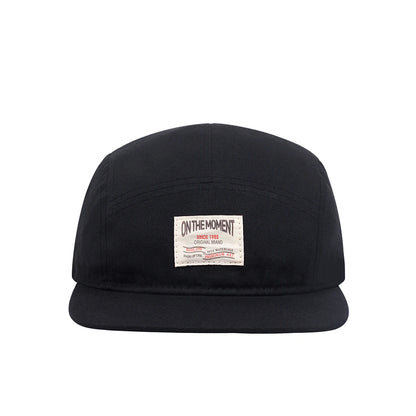 New ON THE MOMENT Cotton 5 Panel Baseball Cap Snapback Caps
