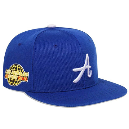 Unisex A letter Side Earth Embroidery Baseball Hats