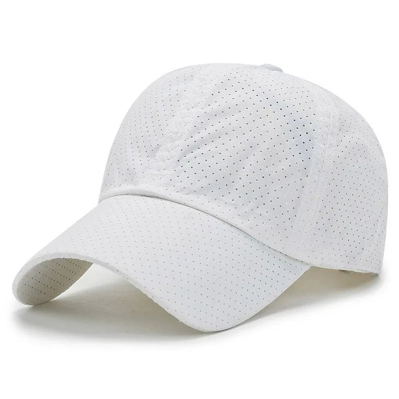 Solid Color Mesh Cap Baseball Cap Women Autumn Korean Edition Sunscreen Hat
