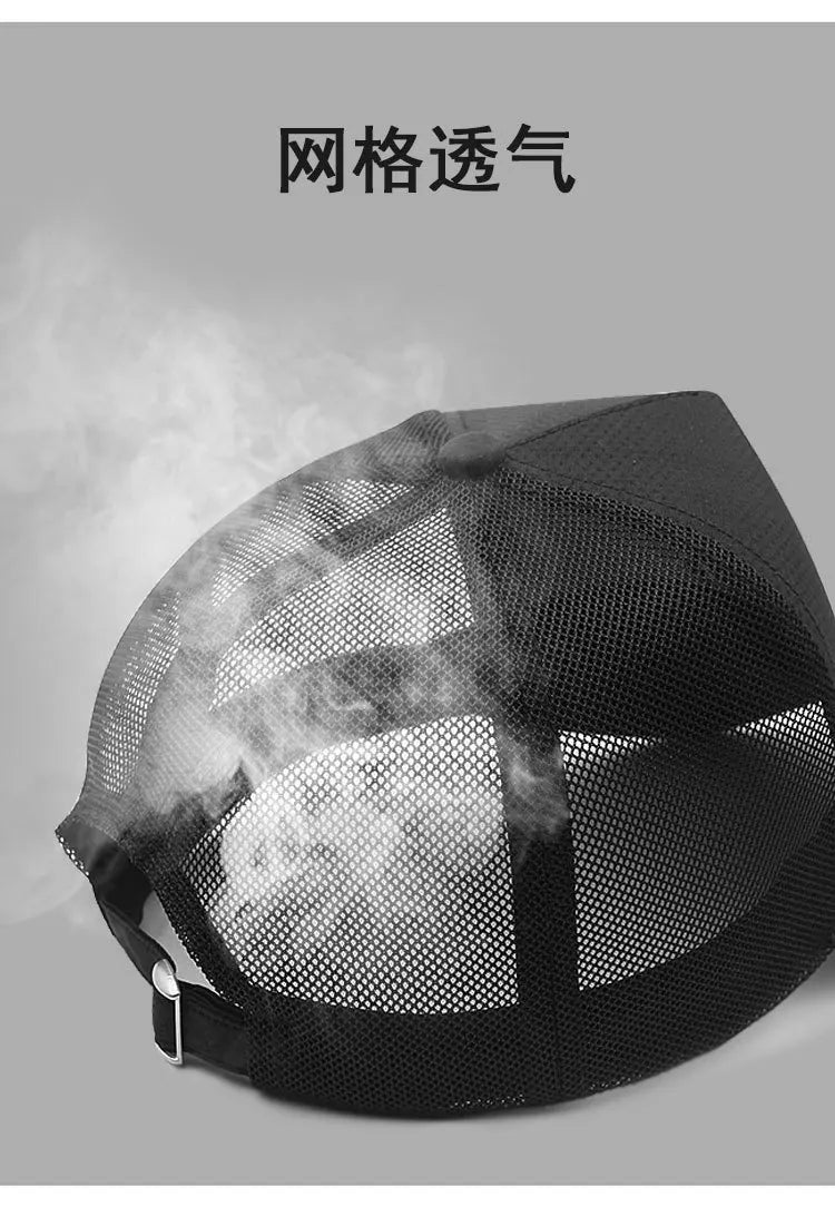 Big Head Man Baseball Caps Summer Mesh Plus Size Causal Peaked Hats