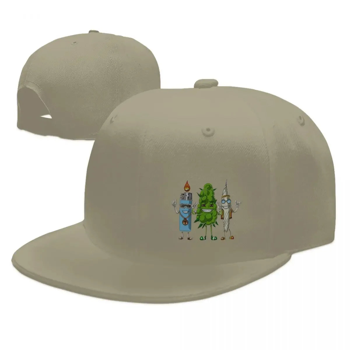 Weed Bud Joint Lighter Baseball Caps Snapback Men