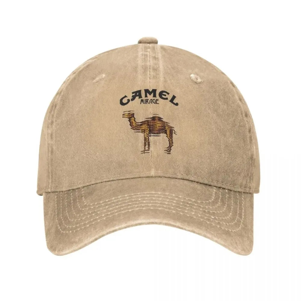 Camel Accessories Men Women Baseball Hat Animal Distressed Washed Caps Hat Vintage