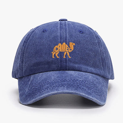 Camel Embroidered Exquisite Animal Vintage Cotton Baseball Caps Men Women