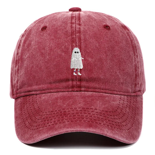 Halloween Ghost Embroidered Baseball Hat