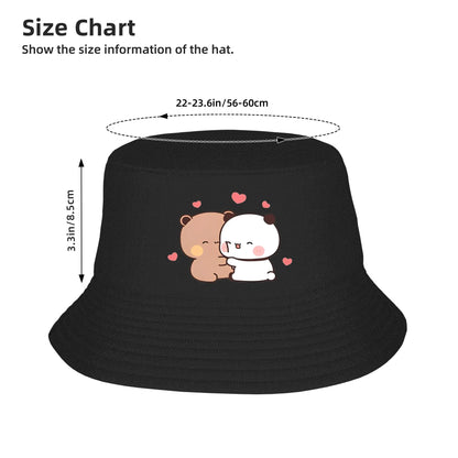 Bubu Panda And Dudu Bear Bucket Hats
